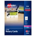 Avery Large Rotary Cards, Uncoated, Two, PK150 5386