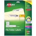 Avery TrueBlock File Folder Labels, 2/3, PK750 5666