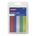 Avery Assorted Foil Star Labels 6007, 1, PK440 6007