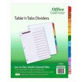 Office Essentials Table n Tabs Dividers, PK3 24844