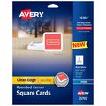 Avery Square Cards with Rounded Edges, PK180 35702