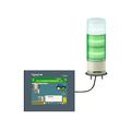 Schneider Electric USB configurable monolithic tower light, Harmony XVGU, multi color programmable lights 60mm, steady/flashing LED buzzer XVGU3SWV