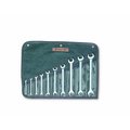 Wright Tool Open End Wrench 10 Piece Set - Full Poli 741