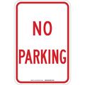 Brady No Parking Sign, 18"H, 12"W, Aluminum, 94116 94116