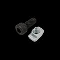 80/20 M8-1.25 Socket Head Cap Screw, Black Zinc Plated Steel, 20 mm Length 75-3630