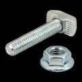 80/20 Drop-In T-Stud M6X30mm, Flanged Hex Nut 75-3637