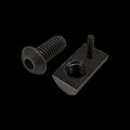 80/20 5/16"-18 Socket Head Cap Screw, Black Zinc Plated Steel, 3/4 in Length 75-3829