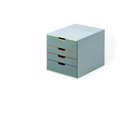 Varicolor Desktop Storag, 4 Drawere Box, Gray/Multi 760427