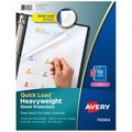Avery Diamond Clear Quick Load Sheet Pro, PK10 74084