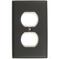 Rusticware Single Receptacle Switch Plate, Number of Gangs: 1 Oil Rubbed Bronze Finish 783ORB