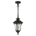 Livex Lighting Textured Black Outdoor Pendant Lantern, 1 7849-14
