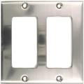 Rusticware Double Rocker Switch Plate, Number of Gangs: 2 Satin Nickel Finish 787SN