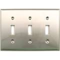 Rusticware Triple Switch Plate, Number of Gangs: 3 Satin Nickel Finish 789SN