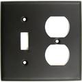Rusticware Double Switch/Receptacle Switch Plate, Number of Gangs: 2 Oil Rubbed Bronze Finish 791ORB