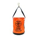 Klein Tools Bucket Bag, Orange, vinyl, 0 Pockets 5109SV