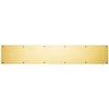 Trimco Kick Plate Bright Brass 8"x34" 8X34.605