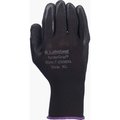Lakeland Latex Coated Gloves, Palm Coverage, Black, L, 12PK 7-2506L