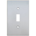 Omnia Single Modern Switch Plate, Number of Gangs: 1 Solid Brass, Polished Chrome Plated Finish 8012/S.26