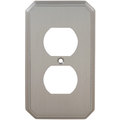 Omnia Duplex Receptacle Traditional Switch Plate, Number of Gangs: 1 Solid Brass 8014/R.26D