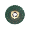 Malish Scrubbing Rotary Brush 15", Nylon Plastic Block, Green 813015NP