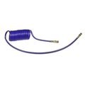 Grote Coiled Air 15 ft., Blue Single, 12" Lead 81-0015-40B
