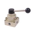 Hhip 4-Way Hand Operated Rotary Disc Type Valve With 3/8 NPT Inlet 8401-0255