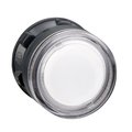 Schneider Electric Head for illuminated push button, Harmony XB5, clear flush, 22mm, BA9s bulb, spring return, unmarked ZB5AW37