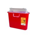 Medegen Medical Products Sharps Container, 5.4 qt., Red, PK12 8708
