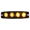 Buyers Products Ultra Thin 4.5 Inch Amber LED Strobe Light 8892240