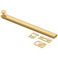 Deltana Surface Bolt, Concealed Screw, Heavy Duty Lifetime Brass 8" 8SBCS003