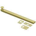 Deltana Surface Bolt, Concealed Screw, Heavy Duty Bright Brass 8" 8SBCS3