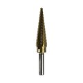 Eclipse Tools Step Drill, 1/8", 1/2", 13 Step, Titanium 900-185