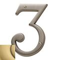 Baldwin Estate Satin Brass with Brown House Numbers 90673.060.CD