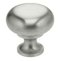 Omnia Round Cabinet Knob Satin Stainless Steel 1-3/16" 9100/30.32D