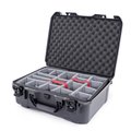 Nanuk Cases Case with Padded Divider, Graphite, 940S-020GP-0A0 940S-020GP-0A0