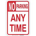 Brady No Parking Sign, 18"H, 12"W, Aluminum, 94120 94120