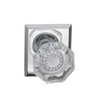 Omnia Rectangular Rose Priv Knob 2-3/4" BS T Strike Bright Chrome 955 955RT/234T.PR26