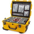 Nanuk Cases Case with Lid Org with Divider, Yellow, 955S-060YL-0A0 955S-060YL-0A0