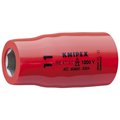 Knipex 1/2 in Drive, 11/16" 12 pt SAE Socket, 12 Points 98 47 11/16