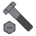 Zoro Select Grade A325, 7/8-9 x 2 in Structural Bolt, Plain Steel, 2 in L, 50 PK 8732A325-1