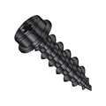 Zoro Select Sheet Metal Screw, #8-18 x 1/2 in, Black Oxide Stainless Steel Hex Head Phillips Drive, 10000 PK 0808ABPWB