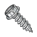 Zoro Select Self-Drilling Screw, 1/4"-14 x 1-1/4 in, Plain 18-8 Stainless Steel Hex Head Slotted Drive, 1000 PK 1420ABSW188