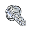 Zoro Select Self-Drilling Screw, #10-16 x 3/4 in, Zinc Plated Steel Hex Head Hex Drive, 6000 PK 1012ABWS