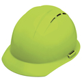 Erb Safety Front Brim Hard Hat, Type 1, Class C, Pinlock (4-Point), Hi-Vis Lime 19250