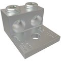 Ilsco Aluminum Mechanical Lug, onductor, PK4 AU-2/0-EC