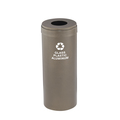 Glaro 12 gal Round Recycling Bin, Bronze Vein B-1232BV-BV-B9