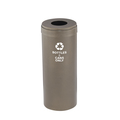 Glaro 15 gal Round Recycling Bin, Bronze Vein B-1242BV-BV-B6