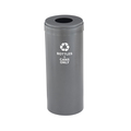 Glaro 15 gal Round Recycling Bin, Silver Vein B-1242SV-SV-B6