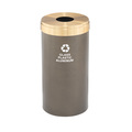 Glaro 16 gal Round Recycling Bin, Bronze Vein/Satin Brass B-1532BV-BE-B9
