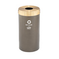 Glaro 23 gal Round Recycling Bin, Bronze Vein/Satin Brass B-1542BV-BE-B6